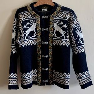 Vintage Olivia of Norway hand knit 100% wool sweater, vintage wool sweater